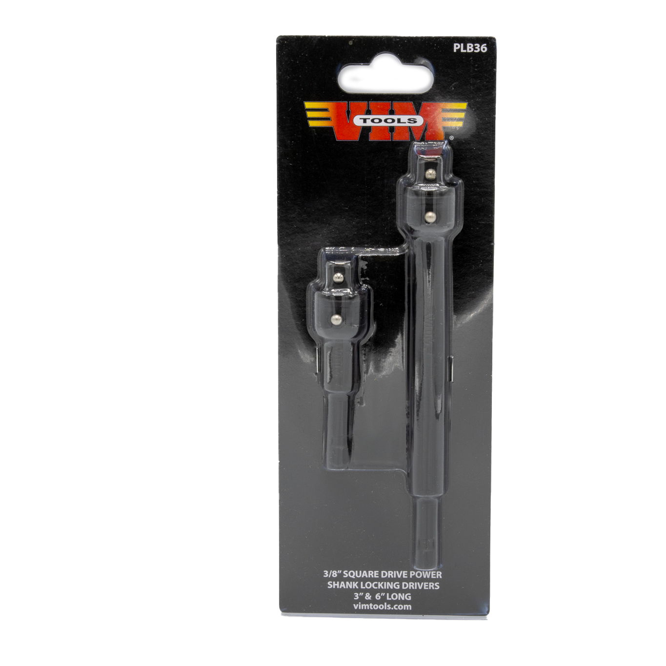 VIM Tools - 1/4″ Power Shank by 3/8″ Extension 2 Piece Set