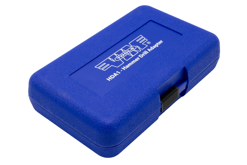 VIM Tools - Hammer Drill Adapter, 4 Carbide Tipped Hammer Drills, 3/16″, 1/4″, 3/8″, & 1/2″