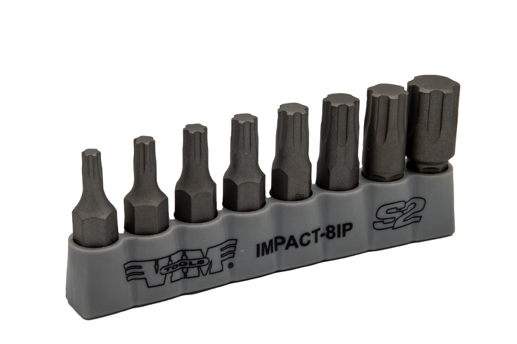 VIM Tools - TORX PLUS, Impact Quality S2 Bit Set, 8 pc Bits 5/16″ Hex bodies, 1.25″L, IP20 thru IP55