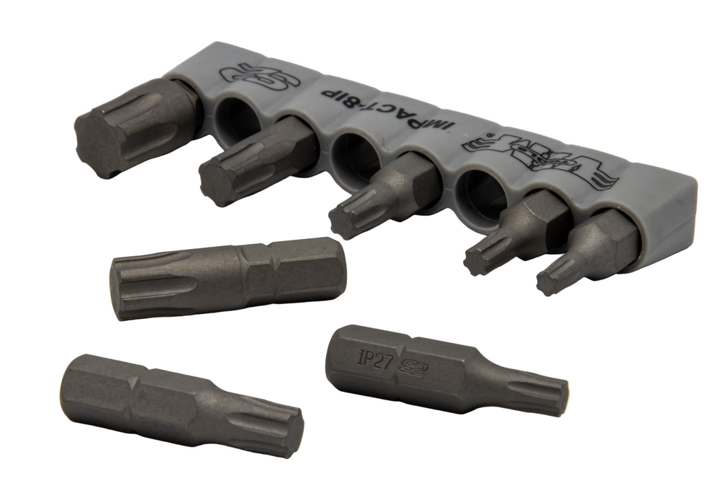 VIM Tools - TORX PLUS, Impact Quality S2 Bit Set, 8 pc Bits 5/16″ Hex bodies, 1.25″L, IP20 thru IP55