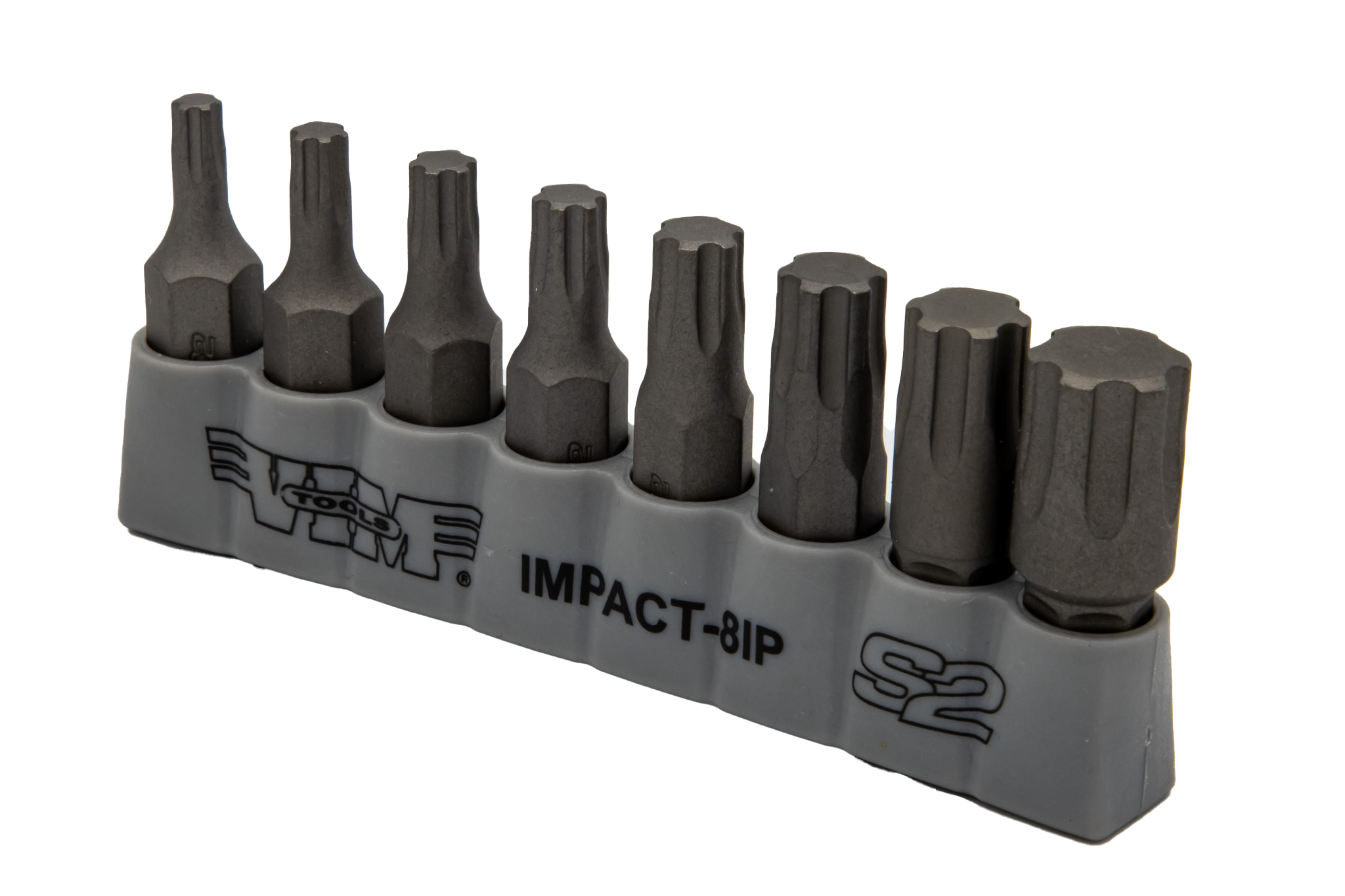 VIM Tools - TORX PLUS, Impact Quality S2 Bit Set, 8 pc Bits 5/16″ Hex bodies, 1.25″L, IP20 thru IP55