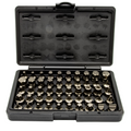 VIM Tools - Impact Master Set, 50 Piece, Half Cut Torx, Hex, Flat, Philips, & XZN Drivers, 3/8″ Sq. Dr.
