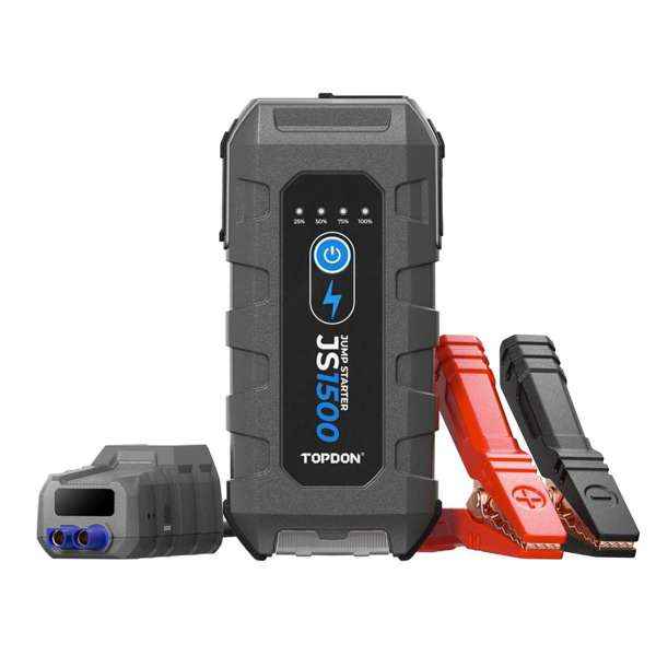 TOPDON 1500A Jump Starter & Booster, Power Bank & Flashlight