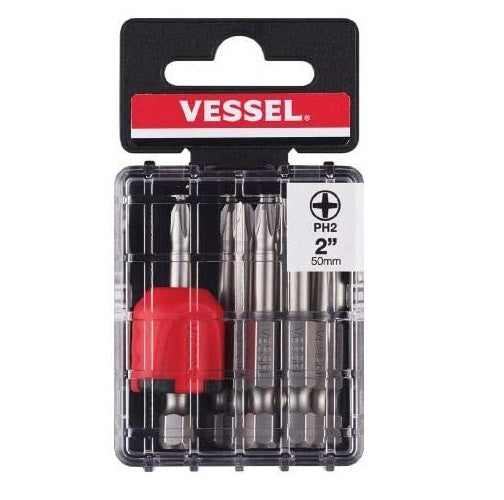 Vessel NECK TORSION Power Bit +2x50mm 10PC. with MAG ENHANCER (Case)