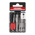 Vessel NECK TORSION Power Bit T20x50mm 10PC. with MAG ENHANCER (Case)