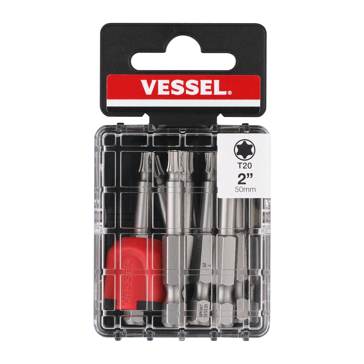 Vessel NECK TORSION Power Bit T20x50mm 10PC. with MAG ENHANCER (Case)