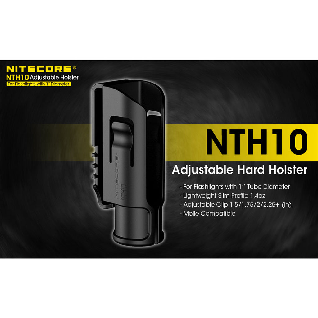 Nitecore NTH10 Rigid 1 inch Diameter Flashlight Adjustable Holster