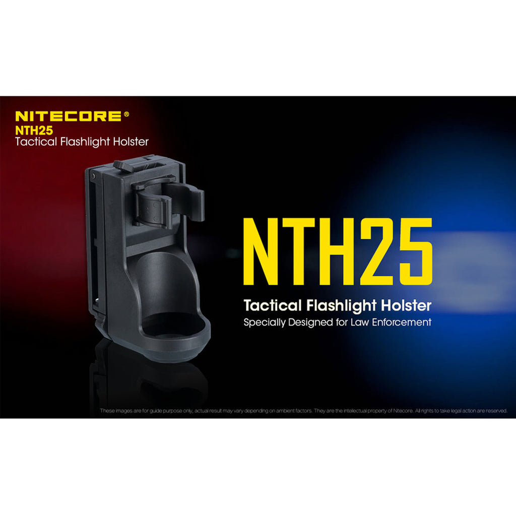 Nitecore NTH25 Rotary Flashlight Holster with Adjustable Belt Clip, for P20i, P20iX, P10i, P20iX