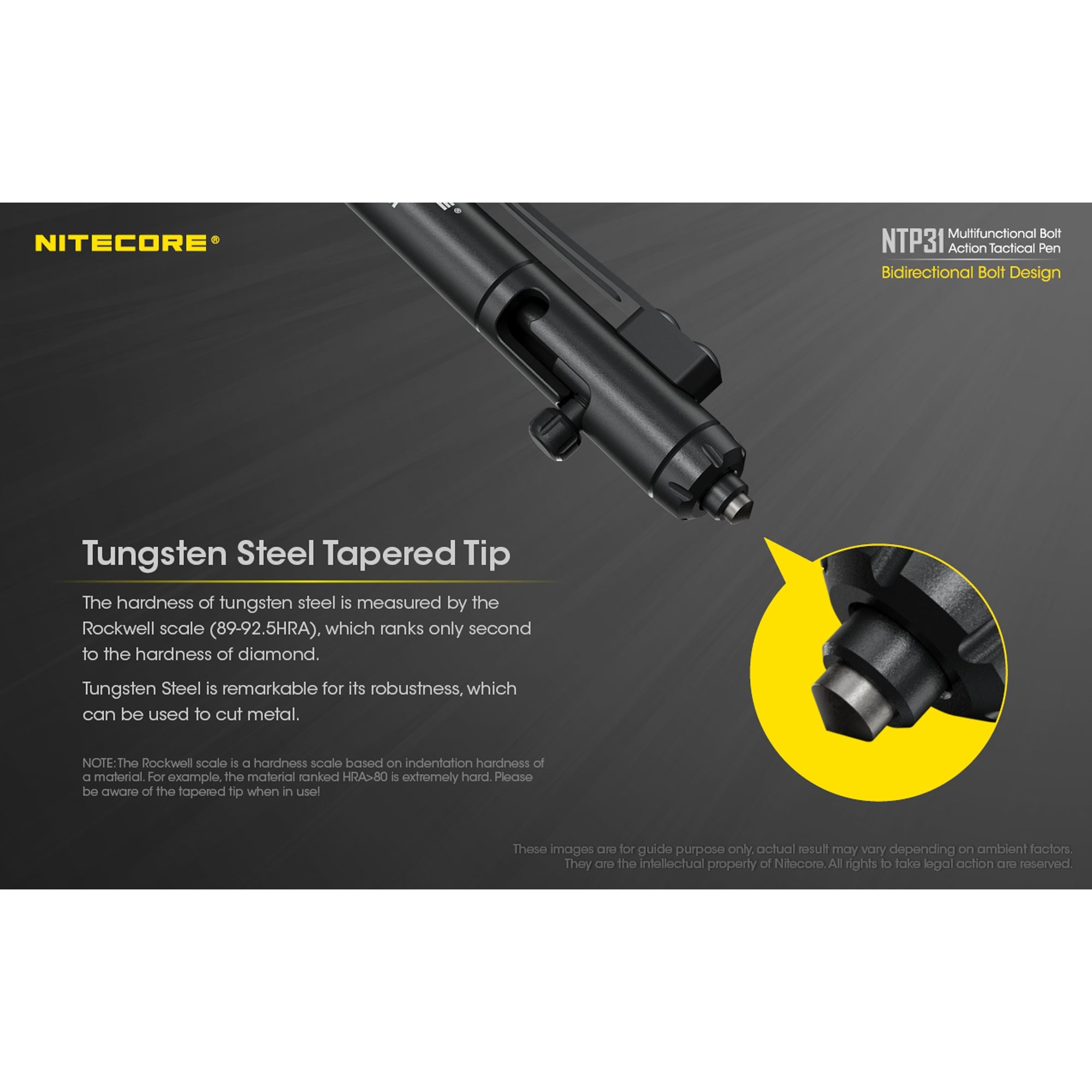 Nitecore NTP31 Aluminum Alloy Tactical Bolt Action Pen