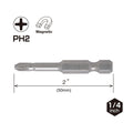 Vessel NECK TORSION Insert Bit +2x50mm 15PC. (Case)