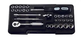 1/4 Sq. Dr. Socket Set   6 point  Plastic Case 31 pieces