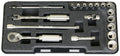 1/4 Sq. Dr. 18 Piece 12-Point SAE Socket Set  1/8-9/16