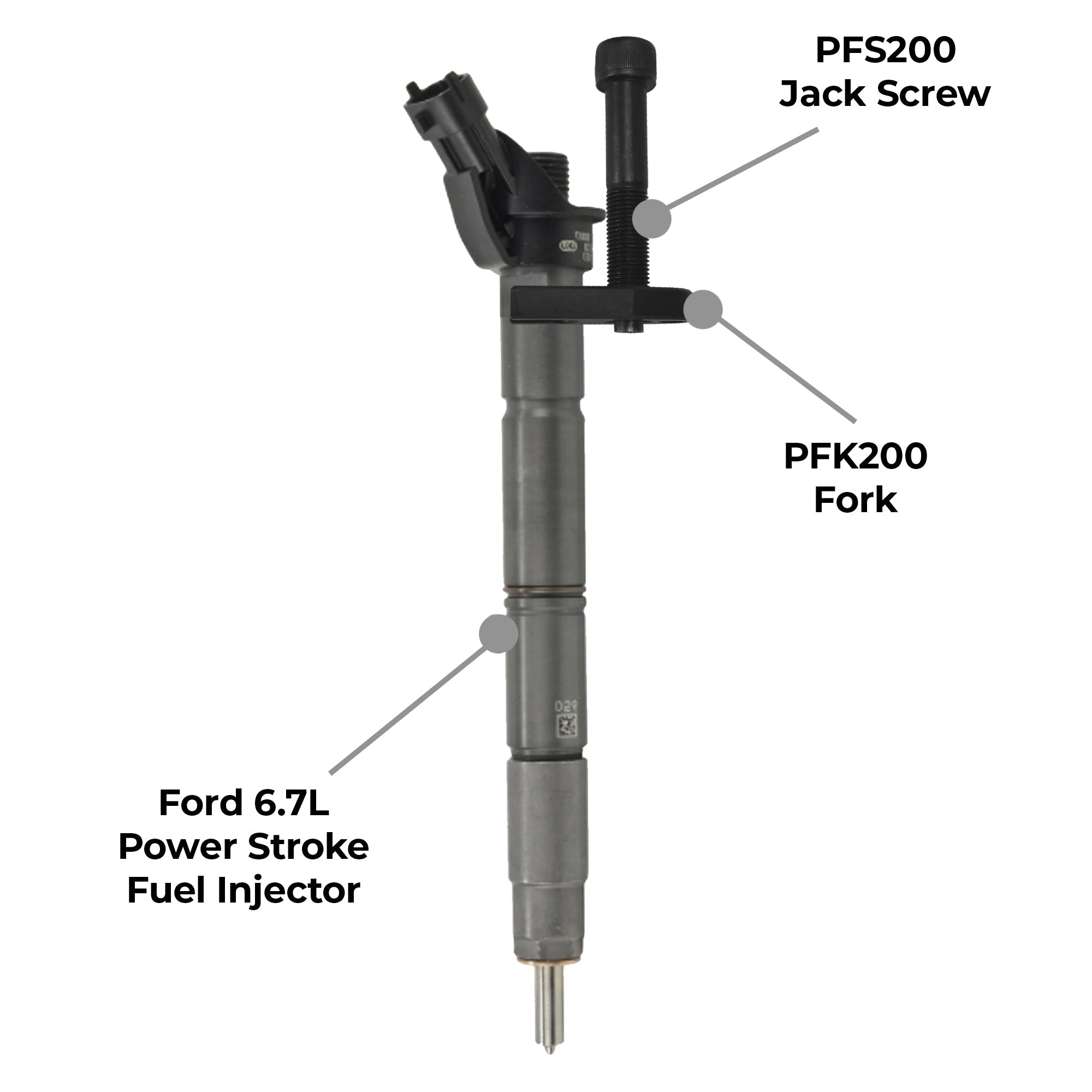 ProMAXX Ford 6.7L Power Stroke Fuel Injector Puller Lift Kit and Pad