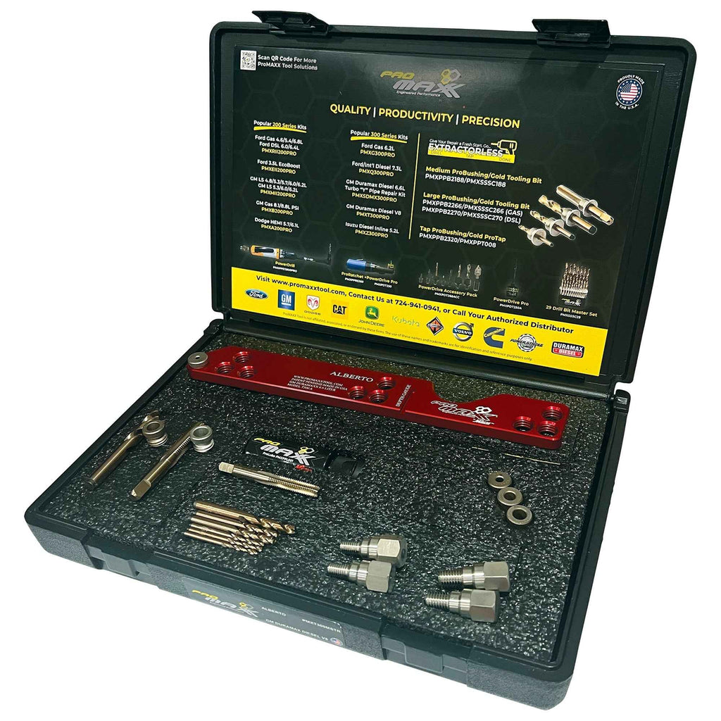 ProMAXX GM 6.6L Duramax Diesel Exhaust Manifold Broken Bolt Repair Kit - Alberto