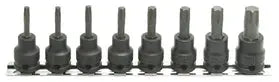 3/8 Sq. Dr. 8 Piece TORX® Bit Socket Set T20-T55  Length 50mm