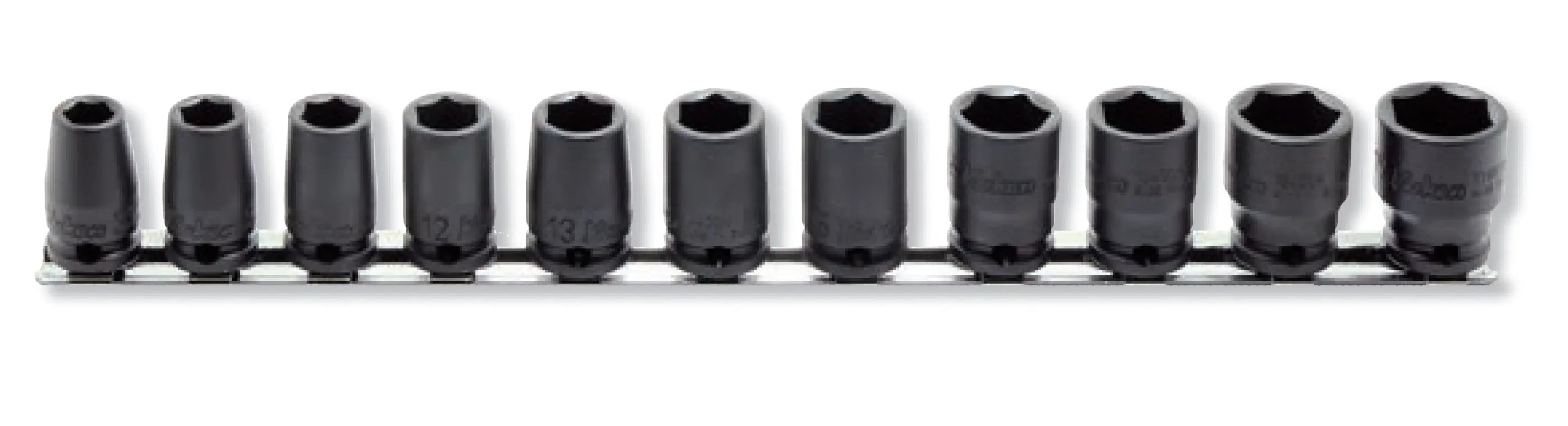 3/8 Sq. Dr. 11 Piece Metric Impact 6 point Socket Set 8-19mm