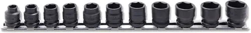 3/8 Sq. Dr. Socket Set  8-19mm 6 point  Thin walled 11 pieces