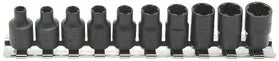 1/4 Sq. Dr. Nut Twister Set  4mm-10mm    10 pieces
