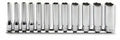 1/4 Sq. Dr. Socket Set  4-14mm 12 point   12 pieces