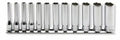 1/4 Sq. Dr. Socket Set  4-14mm 6 point   12 pieces
