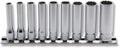 1/4 Sq. Dr. Socket Set  3/16-1/2 12 point   9 pieces