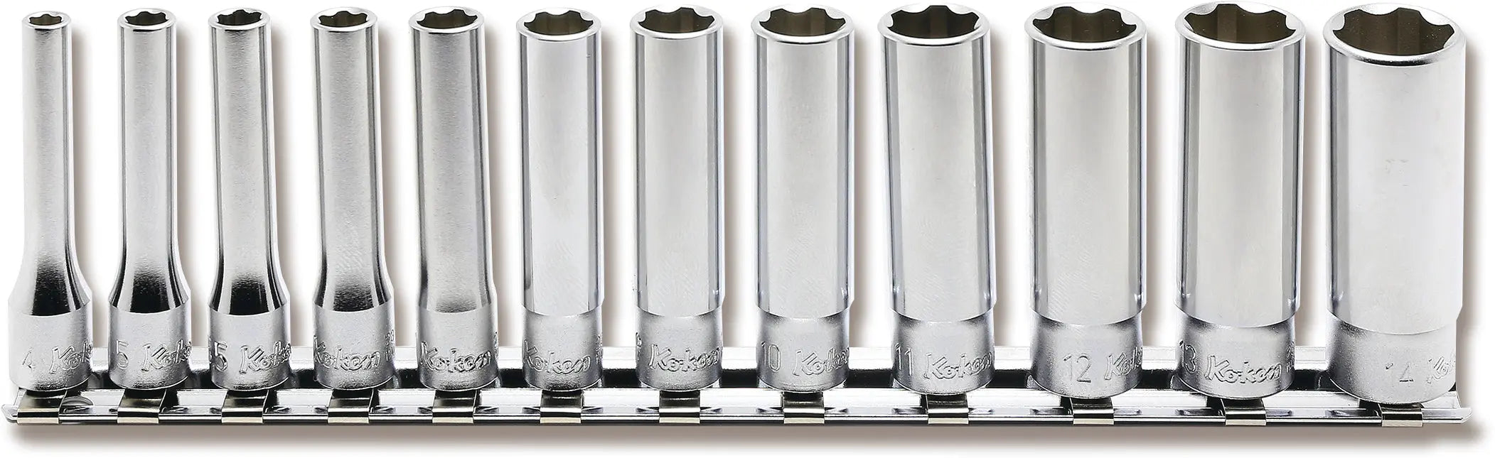 1/4 Sq. Dr. Socket Set  4-14mm Surface   12 pieces