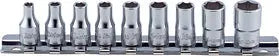 1/4 Sq. Dr. Socket Set  8BA-0BA 6 point   9 pieces