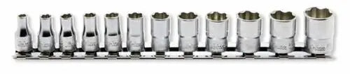1/4 Sq. Dr. Socket Set  4-14mm Surface 200mm  12 pieces