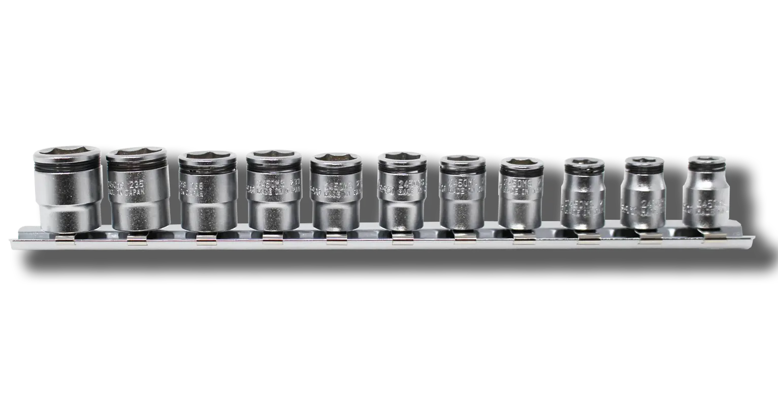 1/4 Sq. Dr. Short NUT GRIP® Socket Set,  5-14mm  -  11 pieces - RS2450MS/11