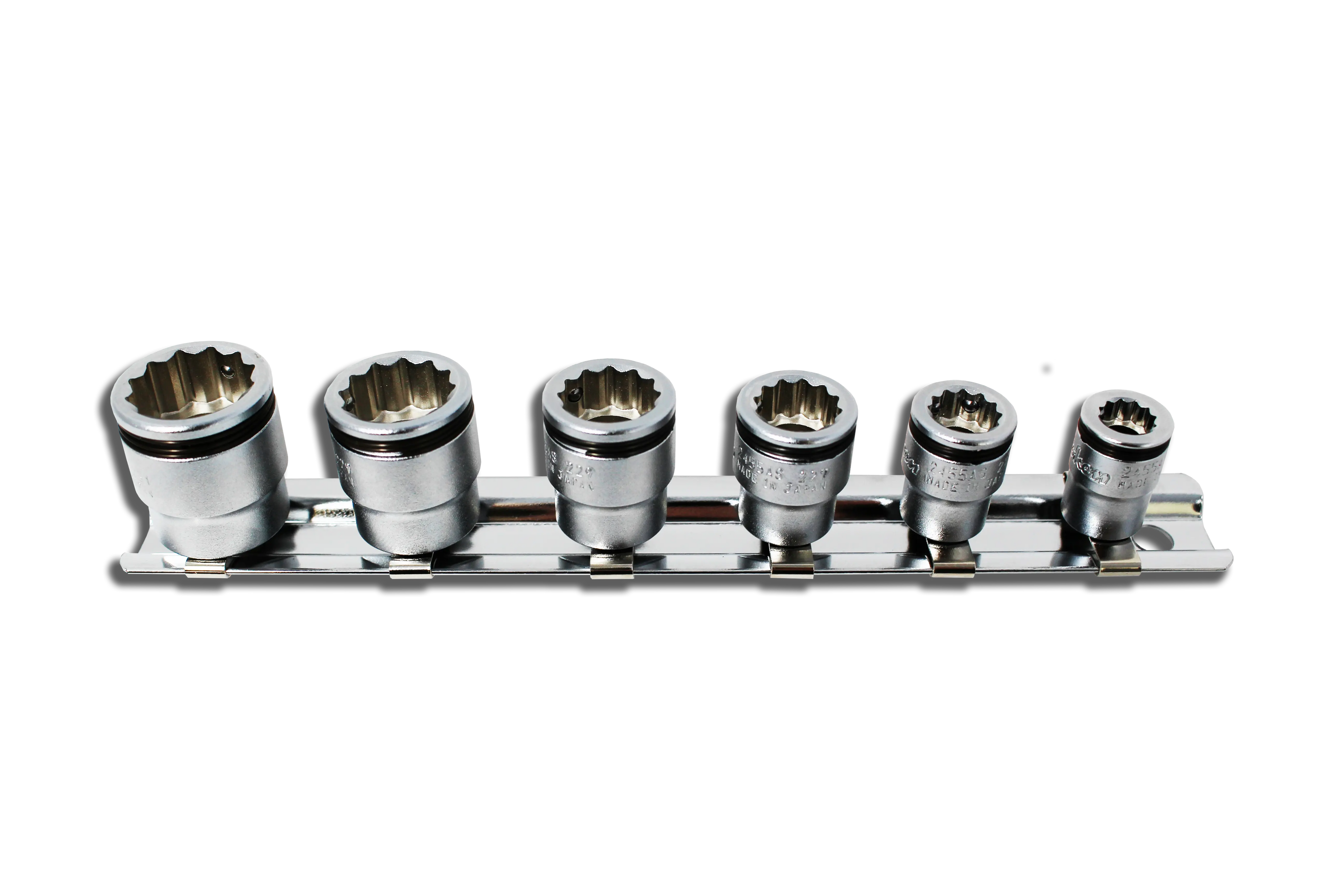 1/4 Sq. Dr. Socket Set  1/4-9/16 Nut Grip, 12 point  6 pieces