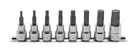 3/8 Sq. Dr. Bit Socket Set  1/8-1/2 Hex 200mm  8 pieces