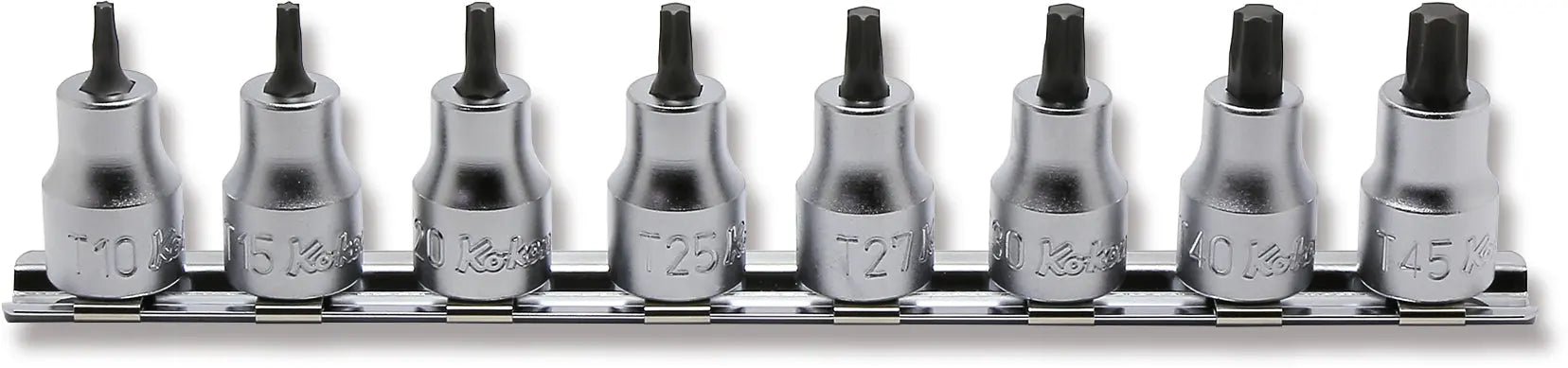 3/8 Sq. Dr. 8 Piece TORX® Bit Socket Set T10-T45