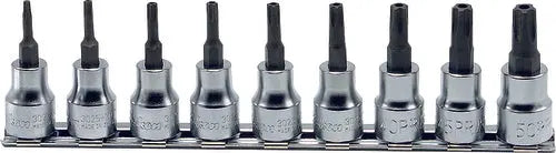 3/8 Sq. Dr. 9 Piece Tamper-Resistant TORXplus® Bit Socket Set  10IPR-50IPR