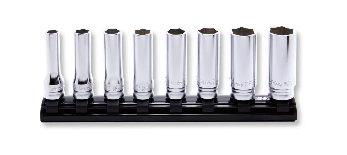 3/8 Sq. Dr. Socket Set  8-19mm 6 point 200mm Z-series 8 pieces