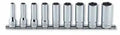 3/8 Sq. Dr. Socket Set  1/4-3/4 12 point 200mm  9 pieces
