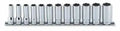 3/8 Sq. Dr. Socket Set  8mm-19mm 12 point 300mm  12 pieces