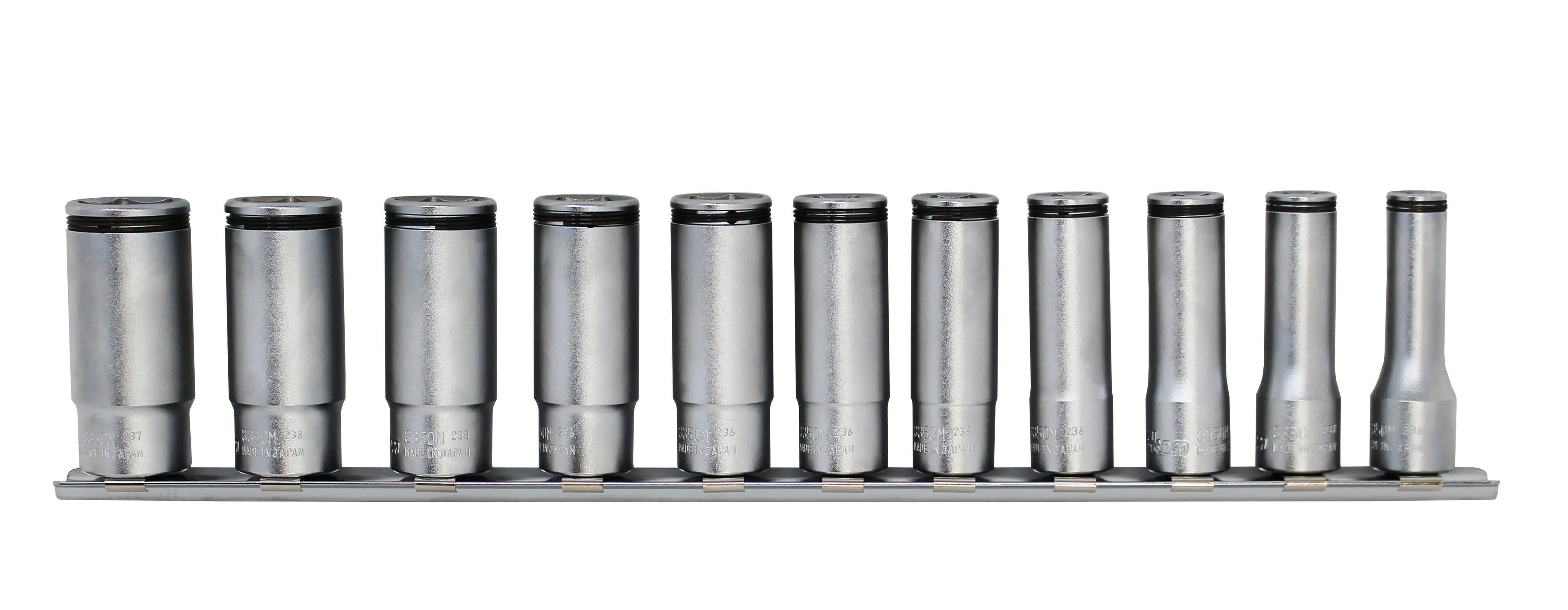 Special 3/8 Sq. Dr. Deep NUT GRIP® Socket Set  8-19mm - 11 pieces