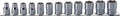 3/8 Sq. Dr. Socket Set  8-19mm Surface 300mm  12 pieces