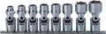 3/8 Sq. Dr. Universal Socket Set  5/16-3/4 6 point 200mm  8 pieces
