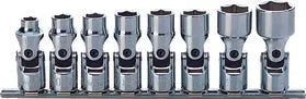 3/8 Sq. Dr. Universal Socket Set  5/16-3/4 6 point 200mm  8 pieces