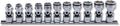3/8 Sq. Dr. Universal NUT GRIP® Socket Set  8mm-19mm - 11 pieces