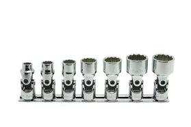 3/8 Sq. Dr. Universal Socket Set Whitworth 1/8-1/2 12 point 200mm  7 pieces