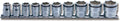 3/8 Sq. Dr. Socket Set  10mm-22mm Nut Grip 250mm  10 pieces