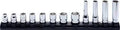 3/8 Sq. Dr. Socket Set  8-19mm 6 point 300mm Z-series 12 pieces