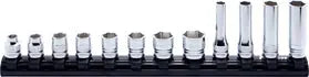 3/8 Sq. Dr. Socket Set  8-19mm 6 point 300mm Z-series 12 pieces