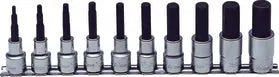 1/2 Sq. Dr. Bit Socket Set  3/16-3/4 Hex 300mm  10 pieces