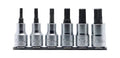 1/2 Sq. Dr. Bit Socket Set XZN M5-M14 Triple Square 150mm  6 pieces