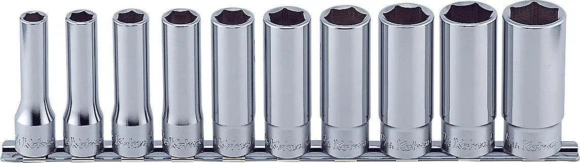 1/2 Sq. Dr. Socket Set  3/8-15/16 6 point 300mm  10 pieces