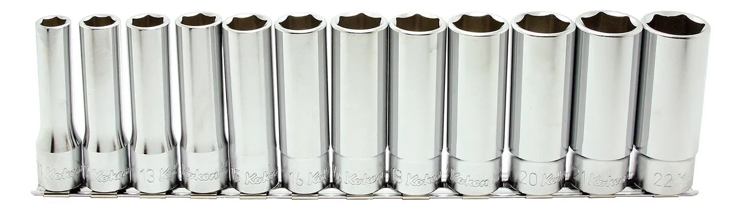 1/2 Sq. Dr. Socket Set  10-22mm 12 point 300mm  10 pieces