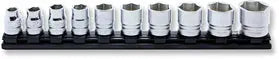 1/2 Sq. Dr. Socket Set  10-27mm 6 point 300mm Z-series 10 pieces